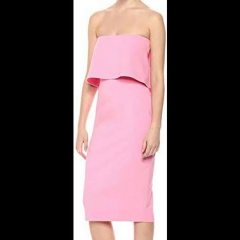 LIKELY Driggs Barbie Pink Midi Dress
